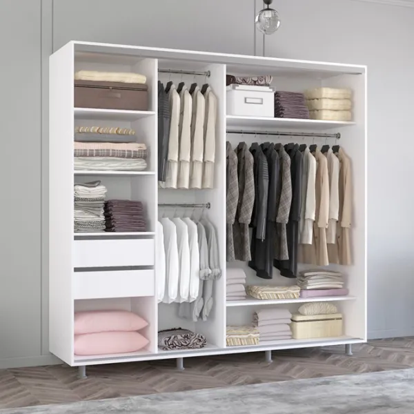 Шкаф Mobildor-Lux Aron 230 x 60см x 230 / ЛДСП / Antracit photo 2