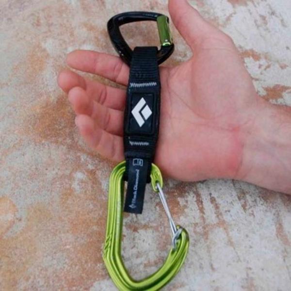 Оттяжка Black Diamond Livewire Quickdraw Черный-Зеленый photo 2
