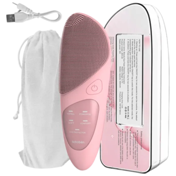Aparat de curățare a feței Ultrasonic JMY05 Pink photo 3