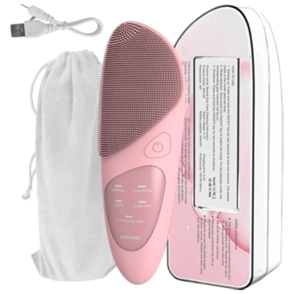 Aparat de curățare a feței Ultrasonic JMY05 Pink photo 3