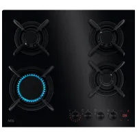 Газовая варочная панель AEG HKB64453NB Закаленное стекло / Черный