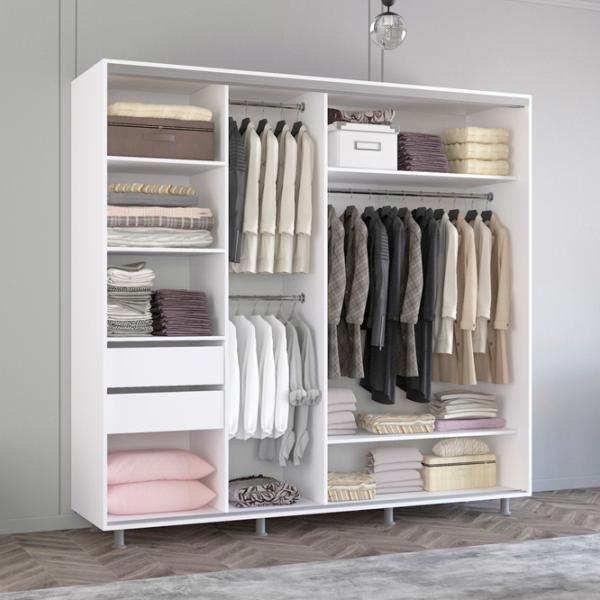 Шкаф Mobildor-Lux Aron 210 x 60см x 240 / ЛДСП / Antracit photo 2