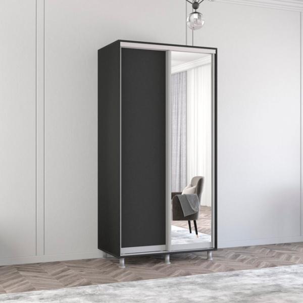 Шкаф Mobildor-Lux Aron 110 x 60см x 200 / ЛДСП / Antracit photo 2