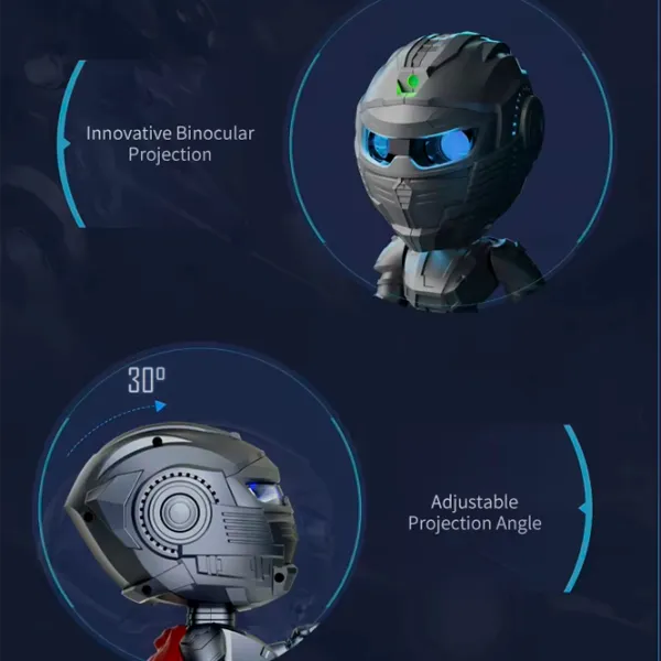 Проектор звезд Starry Sky Mecha Warrior  3+ / Red Серый photo 3