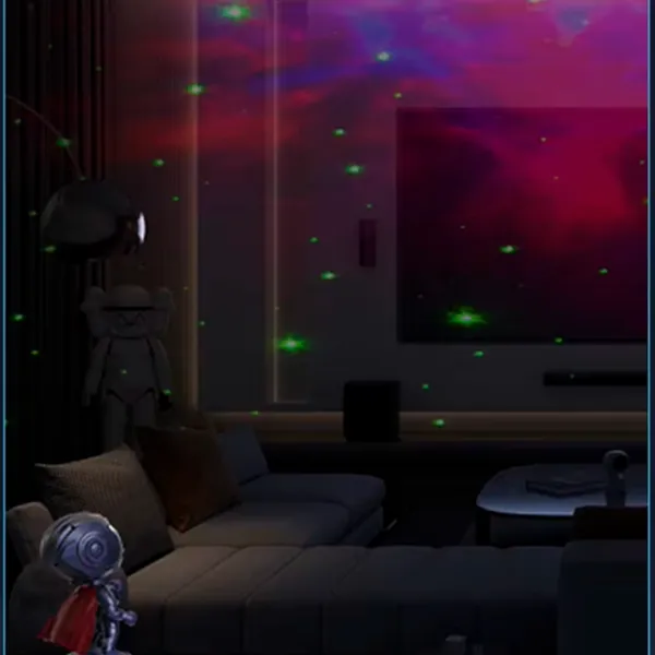 Проектор звезд Starry Sky Mecha Warrior  3+ / Red Серый photo 6
