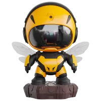 Proiector de stele Starry Sky Transformers Bee Colorful Star  3+ / Black Yellow