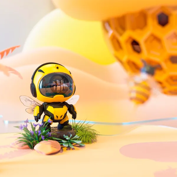 Проектор звезд Starry Sky Transformers Bee Colorful Star  3+ / Черный Желтый photo 2