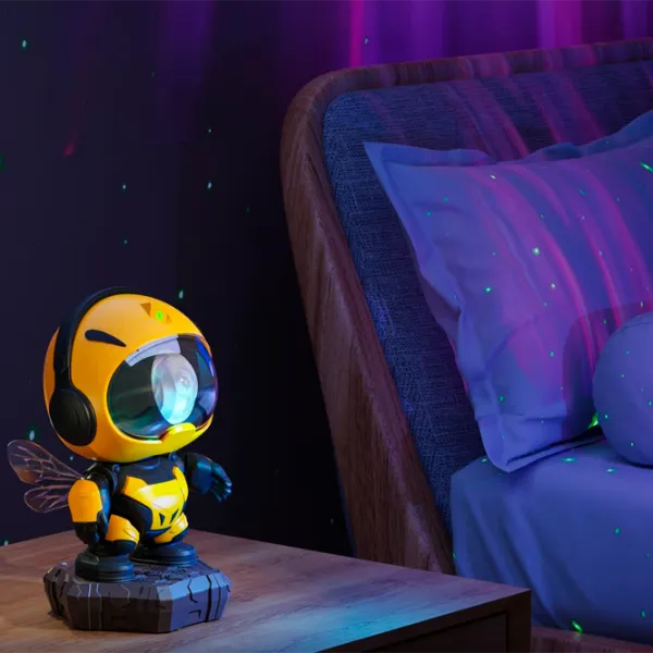 Проектор звезд Starry Sky Transformers Bee Colorful Star  3+ / Черный Желтый photo 4