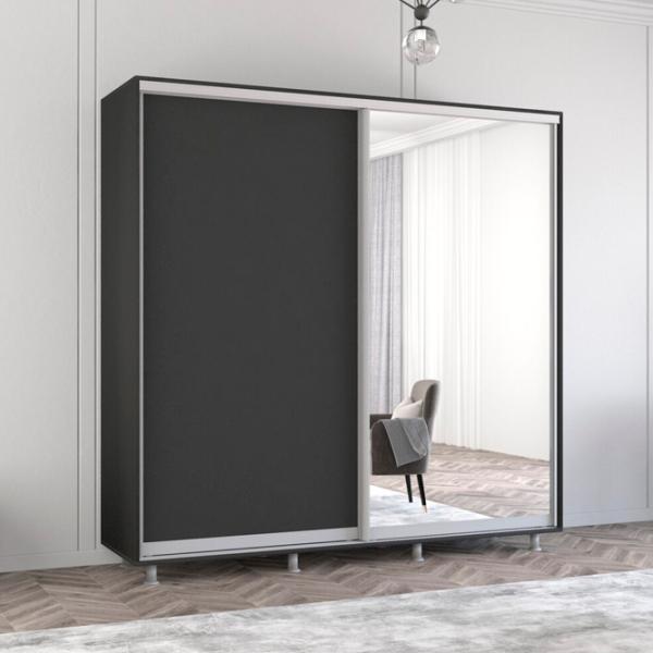 Шкаф Mobildor-Lux Aron 230 x 60см x 200 / ЛДСП / Antracit photo 2