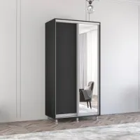 Dulap Mobildor-Lux Aron 100 x 60 x 220 / PAL / Antracit photo 3