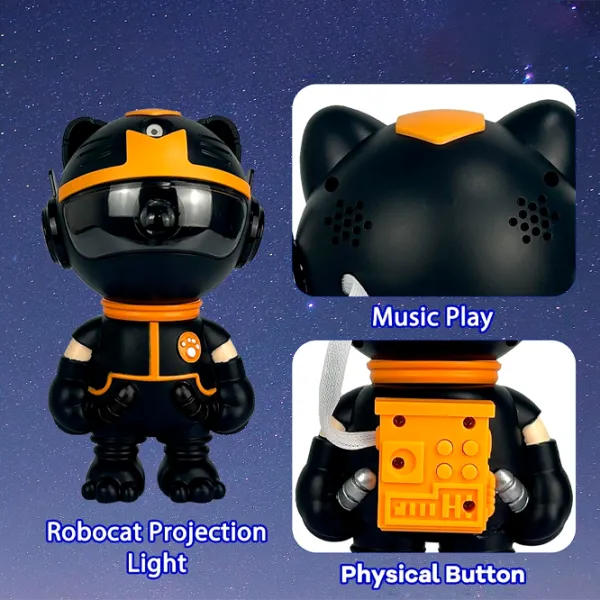 Проектор звезд Starry Sky Cat S100  3+ / Оранжевый Черный photo 4