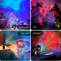Proiector de stele Starry Sky Cat S100 3+ / Orange Black photo 5