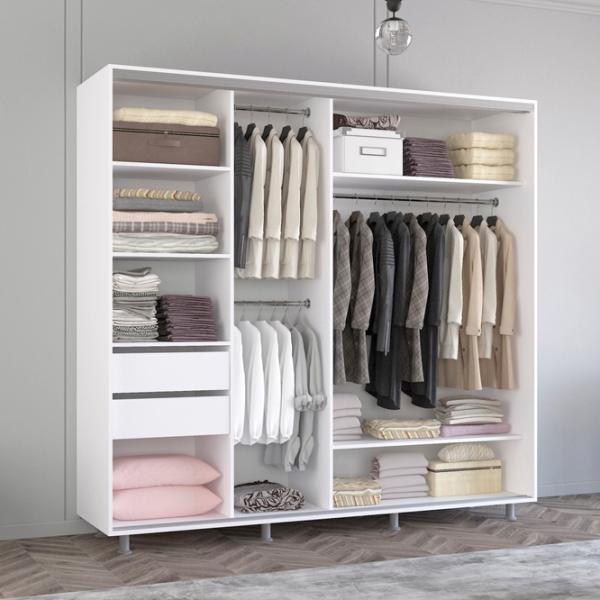 Шкаф Mobildor-Lux Aron 180 x 60см x 220 / ЛДСП / Antracit photo 3