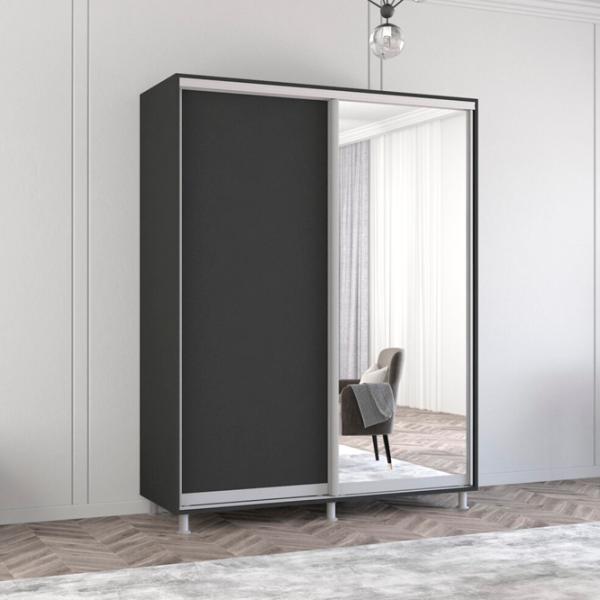 Dulap Mobildor-Lux Aron 170 x 60 x 210 / PAL / Antracit photo 3