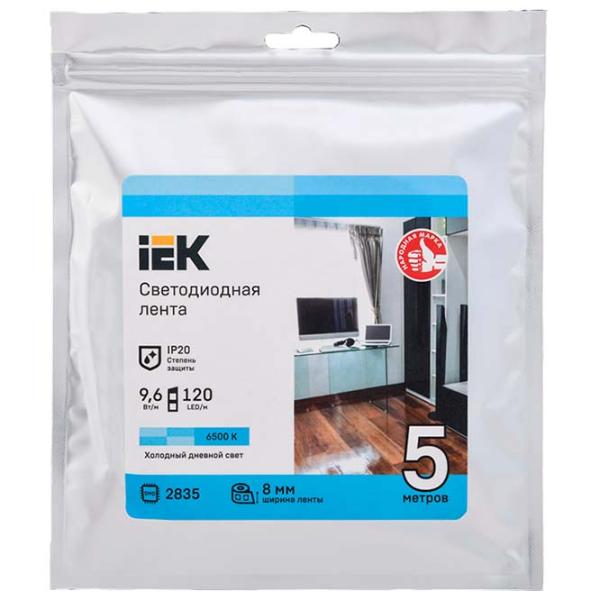 Светодиодная лента IEK LSR-2835W120-9,6-IP20-12В 5 м / Белый photo 1 Светодиодная лента IEK LSR-2835W120-9,6-IP20-12В 5 м / Белый photo 1