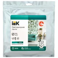 Светодиодная лента IEK LSR-2835NW60-4,8-IP20-12В 5 м / Белый