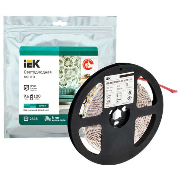 Bandă Led IEK LSR-2835NW120-9,6-IP20-12В 5 m / White photo 5 Bandă Led IEK LSR-2835NW120-9,6-IP20-12В 5 m / White photo 5