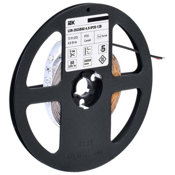 Светодиодная лента IEK LSR-2835B60-4,8-IP20-12В 5 м / Синий photo 2 Светодиодная лента IEK LSR-2835B60-4,8-IP20-12В 5 м / Синий photo 2