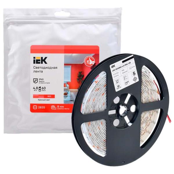 Светодиодная лента IEK LSR-2835R60-4,8-IP65-12В 5 м / Красный photo 4 Светодиодная лента IEK LSR-2835R60-4,8-IP65-12В 5 м / Красный photo 4