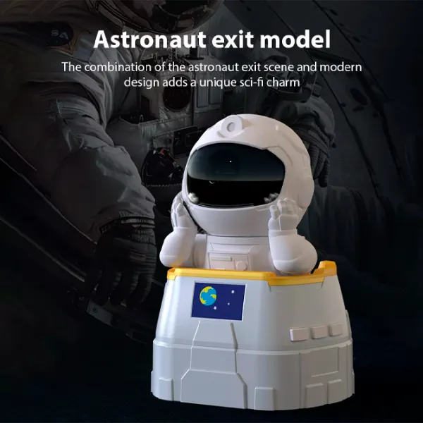 Проектор звезд Starry Sky Astronaut Outbound  3+ / Черный Белый photo 3