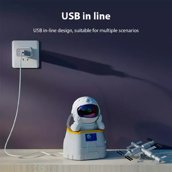 Проектор звезд Starry Sky Astronaut Outbound  3+ / Черный Белый photo 5