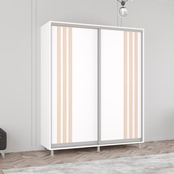 Шкаф Mobildor-Lux Aron 180 x 60см x 210 / ЛДСП / Белый photo 3