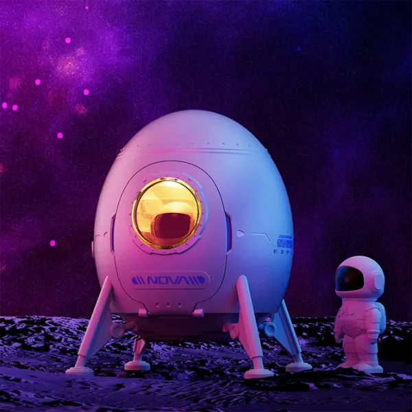 Проектор звезд Starry Sky Astronaut Lander  3+ / Черный Белый photo 4