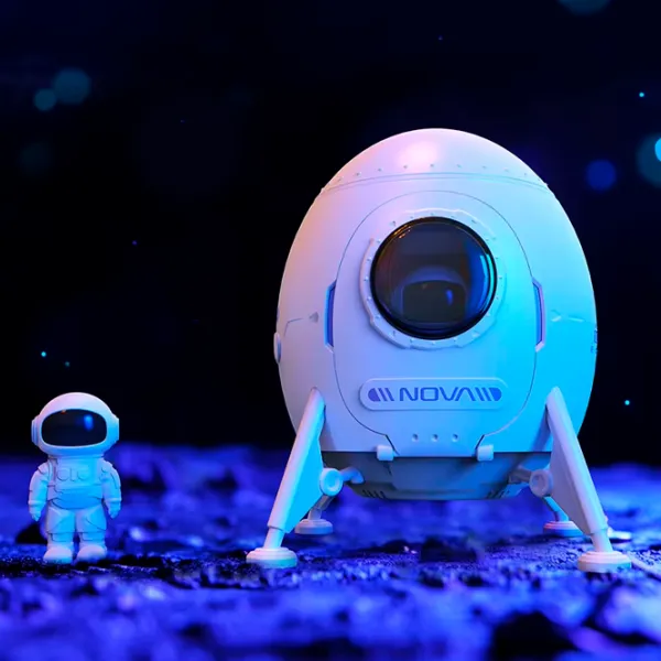 Проектор звезд Starry Sky Astronaut Lander  3+ / Черный Белый photo 6