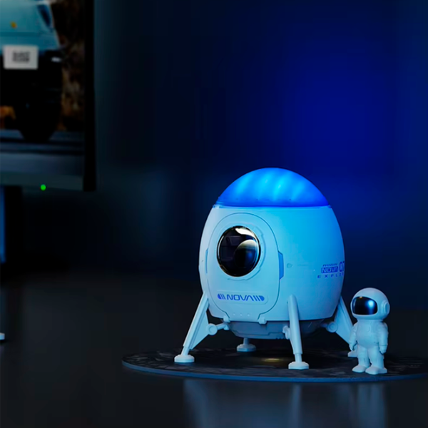 Проектор звезд Starry Sky Astronaut Lander  3+ / Черный Белый photo 8