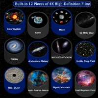 Проектор звезд Starry Sky Planetarium Galaxy Night Light 13 in 1 3+ / Черный Белый photo 3