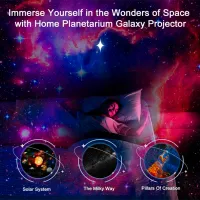 Проектор звезд Starry Sky Planetarium Galaxy Night Light 13 in 1 3+ / Черный Белый photo 4
