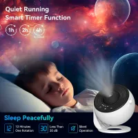 Проектор звезд Starry Sky Planetarium Galaxy Night Light 13 in 1 3+ / Черный Белый photo 5