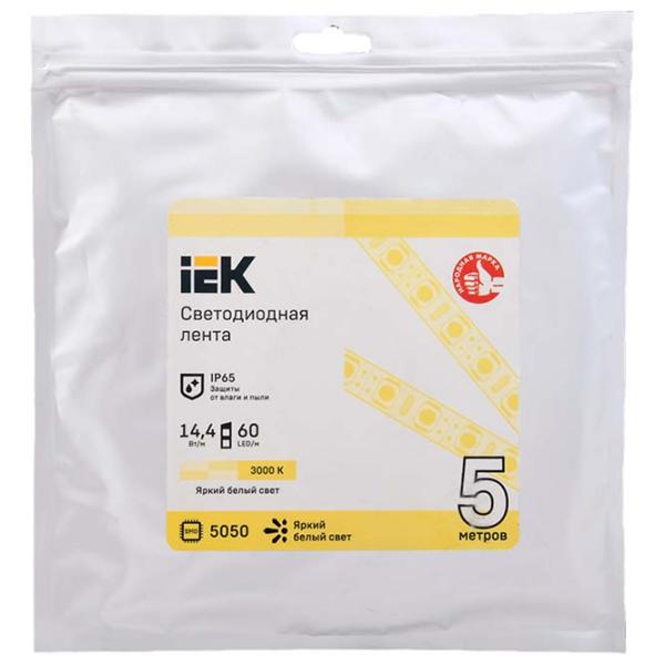 Bandă Led IEK LSR-5050WW60-14,4-IP65-12В 5 m / White photo 1 Bandă Led IEK LSR-5050WW60-14,4-IP65-12В 5 m / White photo 1