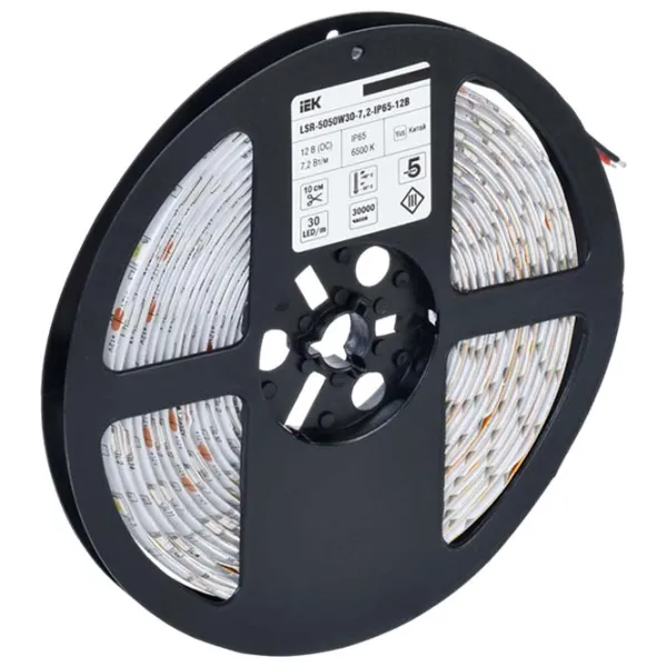 Светодиодная лента IEK LSR-5050W30-7,2-IP65-12В 5 м / Белый photo 3