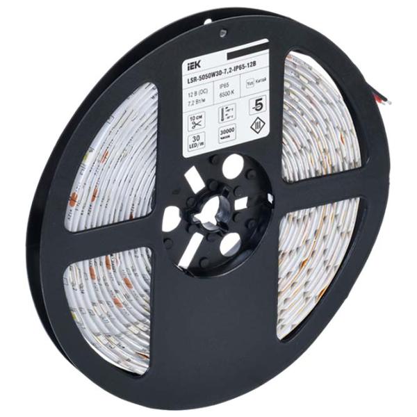 Светодиодная лента IEK LSR-5050W30-7,2-IP65-12В 5 м / Белый photo 3