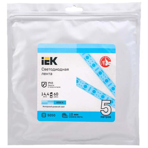 Bandă Led IEK LSR-5050W60-14,4-IP65-12В 5 m / White photo 1 Bandă Led IEK LSR-5050W60-14,4-IP65-12В 5 m / White photo 1