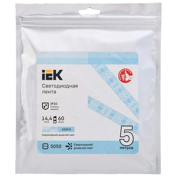 Bandă Led IEK LSR-5050W60-14,4-IP20-12В 5 m / White photo 1 Bandă Led IEK LSR-5050W60-14,4-IP20-12В 5 m / White photo 1