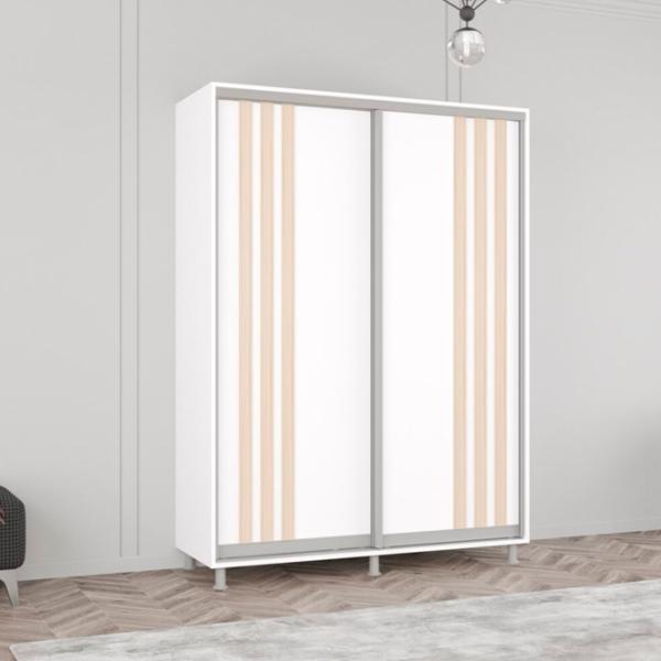 Шкаф Mobildor-Lux Aron 170 x 60см x 230 / ЛДСП / Белый photo 3