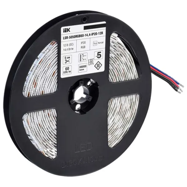 Bandă Led IEK LSR-5050RGB60-14,4-IP20-12V 5 m / RGB photo 2 Bandă Led IEK LSR-5050RGB60-14,4-IP20-12V 5 m / RGB photo 2