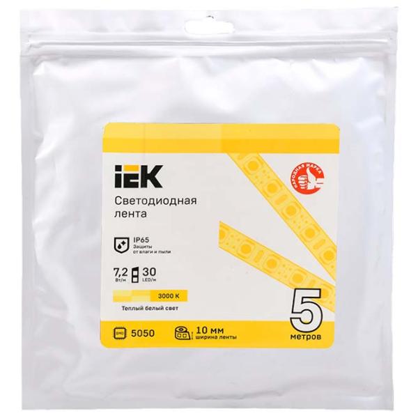 Bandă Led IEK LSR-5050WW30-7,2-IP65-12V 5 m / White photo 1 Bandă Led IEK LSR-5050WW30-7,2-IP65-12V 5 m / White photo 1