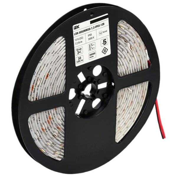 Bandă Led IEK LSR-5050WW30-7,2-IP65-12V 5 m / White photo 2 Bandă Led IEK LSR-5050WW30-7,2-IP65-12V 5 m / White photo 2