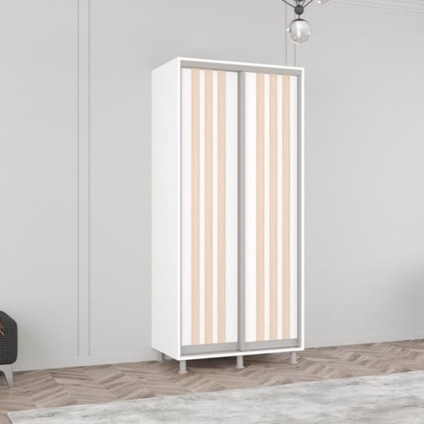 Шкаф Mobildor-Lux Aron 120 x 60см x 220 / ЛДСП / Белый photo 3