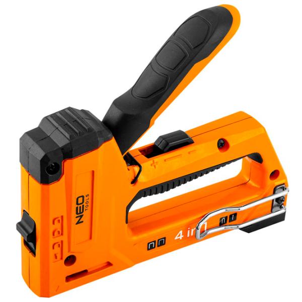 Cтеплер NEO Tools 3in1.4-14mm Yelow photo 1