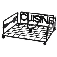 Suport pentru șervețele EH Cuisine Metal / Black