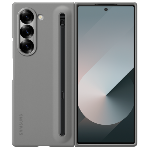 Чехол для смартфона Samsung Galaxy Z Fold 6  Samsung / Чехол книжка / ТПУ / Серый photo 1 Чехол для смартфона Samsung Galaxy Z Fold 6  Samsung / Чехол книжка / ТПУ / Серый photo 1