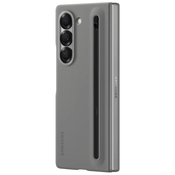 Чехол для смартфона Samsung Galaxy Z Fold 6  Samsung / Чехол книжка / ТПУ / Серый photo 4 Чехол для смартфона Samsung Galaxy Z Fold 6  Samsung / Чехол книжка / ТПУ / Серый photo 4