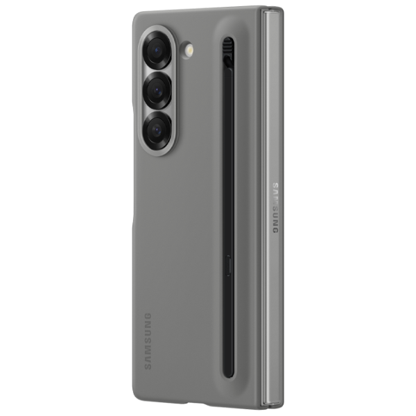 Чехол для смартфона Samsung Galaxy Z Fold 6  Samsung / Чехол книжка / ТПУ / Серый photo 4 Чехол для смартфона Samsung Galaxy Z Fold 6  Samsung / Чехол книжка / ТПУ / Серый photo 4