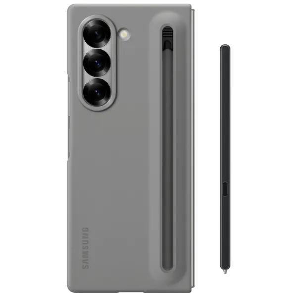 Чехол для смартфона Samsung Galaxy Z Fold 6  Samsung / Чехол книжка / ТПУ / Серый photo 5 Чехол для смартфона Samsung Galaxy Z Fold 6  Samsung / Чехол книжка / ТПУ / Серый photo 5
