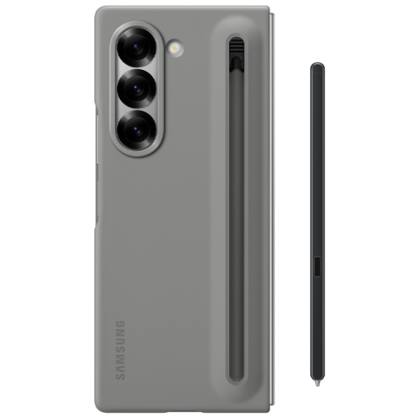 Чехол для смартфона Samsung Galaxy Z Fold 6  Samsung / Чехол книжка / ТПУ / Серый photo 5 Чехол для смартфона Samsung Galaxy Z Fold 6  Samsung / Чехол книжка / ТПУ / Серый photo 5