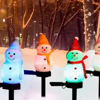 Felinar pentru grădină LightWave Snowman Ground Lights Plastic / Yellow photo 4